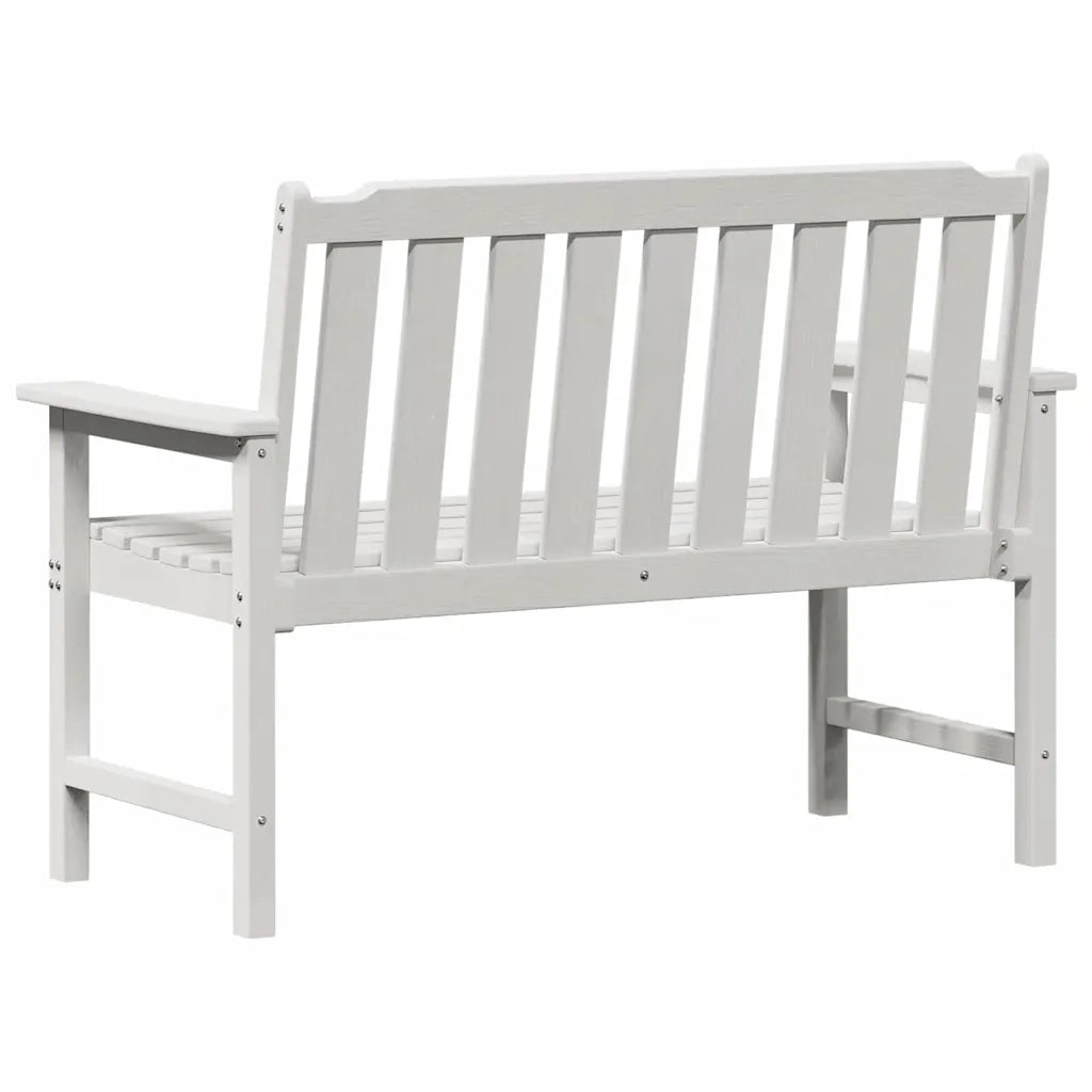 Panchina da Giardino | Panca da Giardino Bianco 120 x 59 x 88 cm HDPE