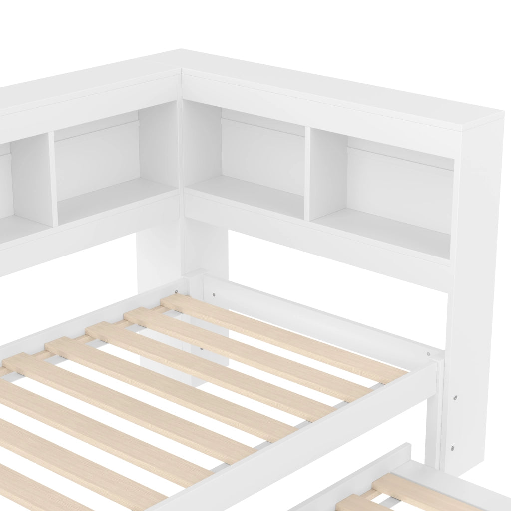 LETTO Giorno 90x200 cm con letto estraibile Bianco