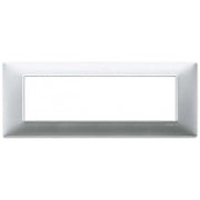 14657.20 Placca 7 Moduli Argento Opaco Plana