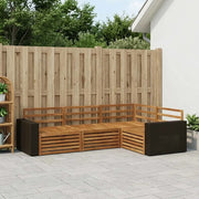 Set di divani da esterno 4 pcs Naturale 255,5 x 176,5 x 73 cm 3383302