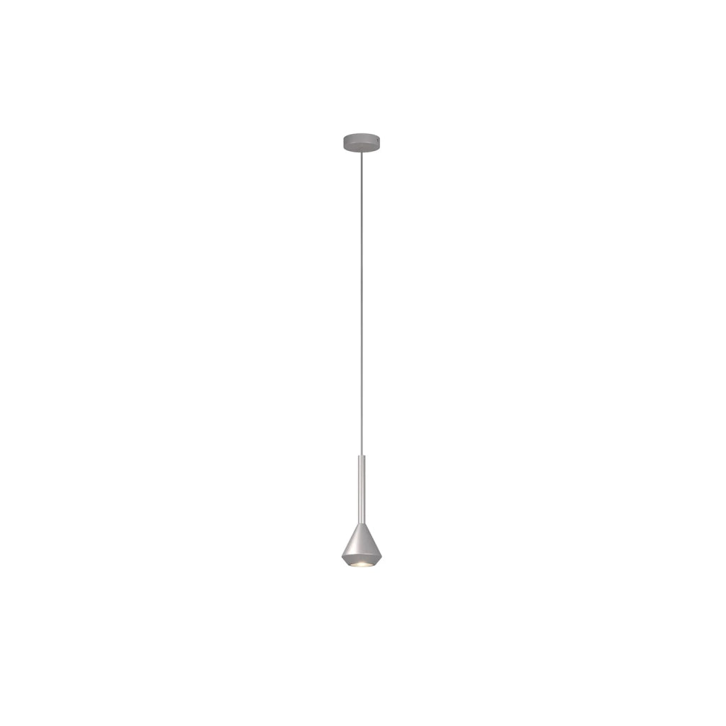 Sopsensione Moderna Aygo Metallo Color Alluminio 1 Luce Gu10