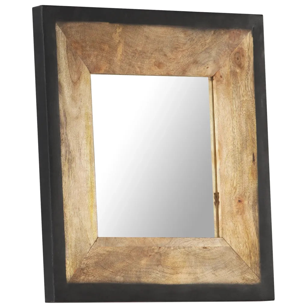 Specchio 50x50 cm in Legno Massello di Mango 321629