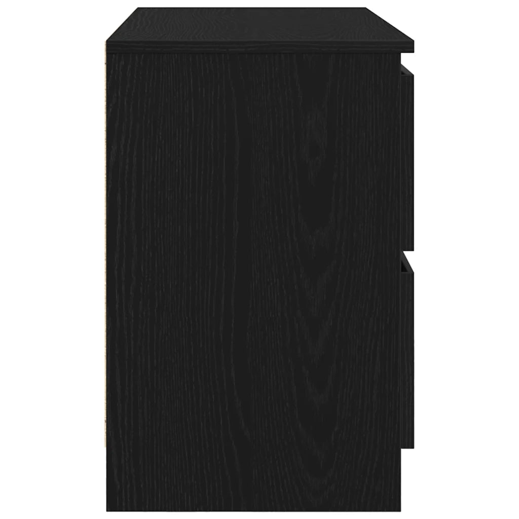 vidaXL Mobile Porta TV Nero 80x35x54 cm in Legno Multistrato