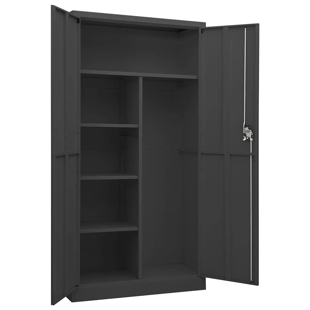 Armadio con Ripiani Antracite 90x40x180 cm in Acciaio CFW5130036