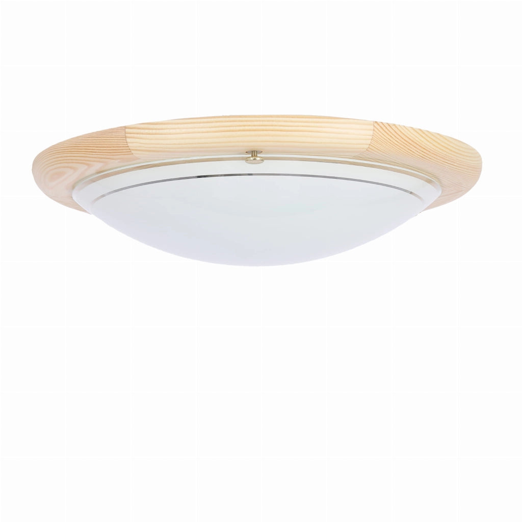 Plafoniera Candellux 13-32259 legno Ø30 E27 bianca