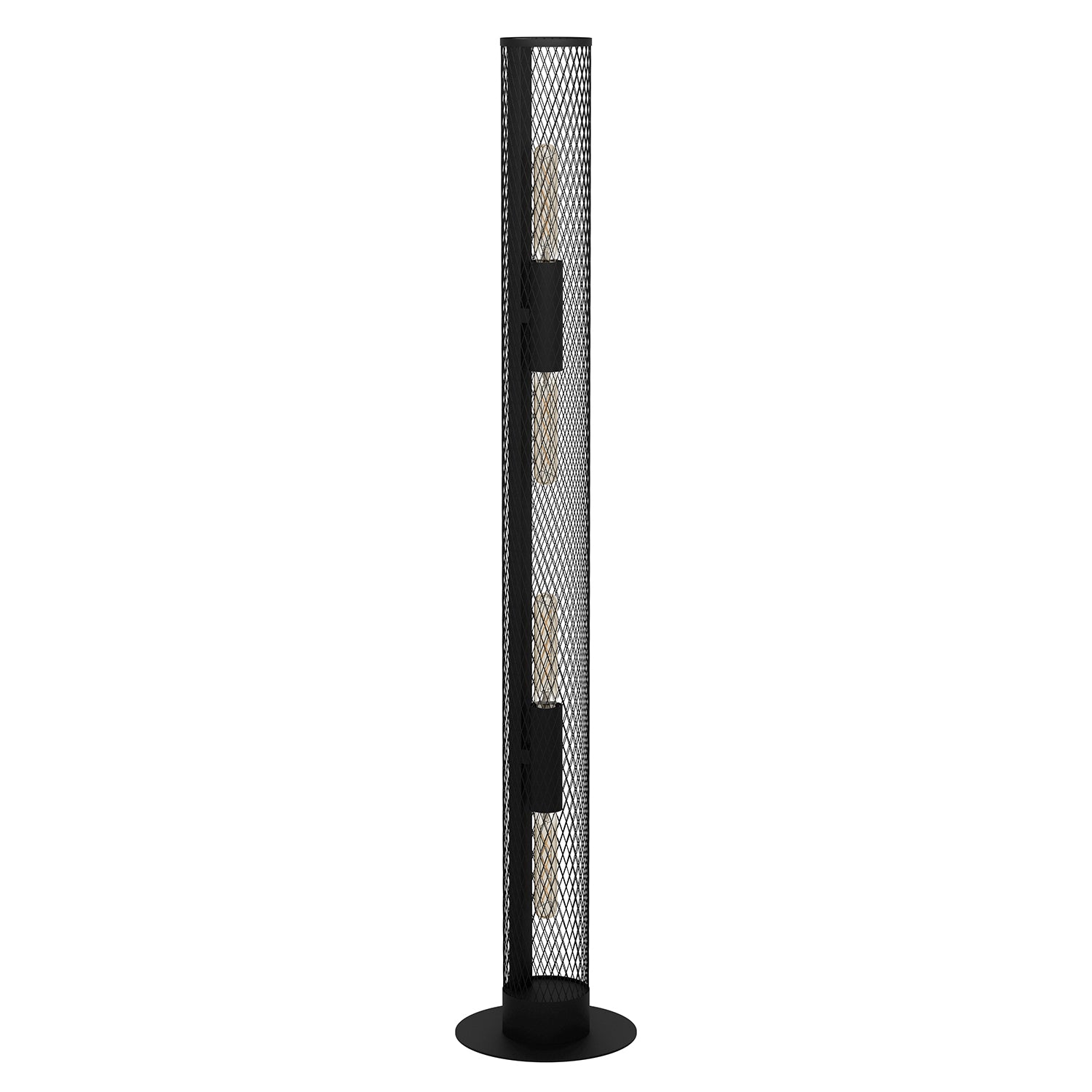 Piantana Vintage Redcliffe Acciaio Nero 4 Luci E27