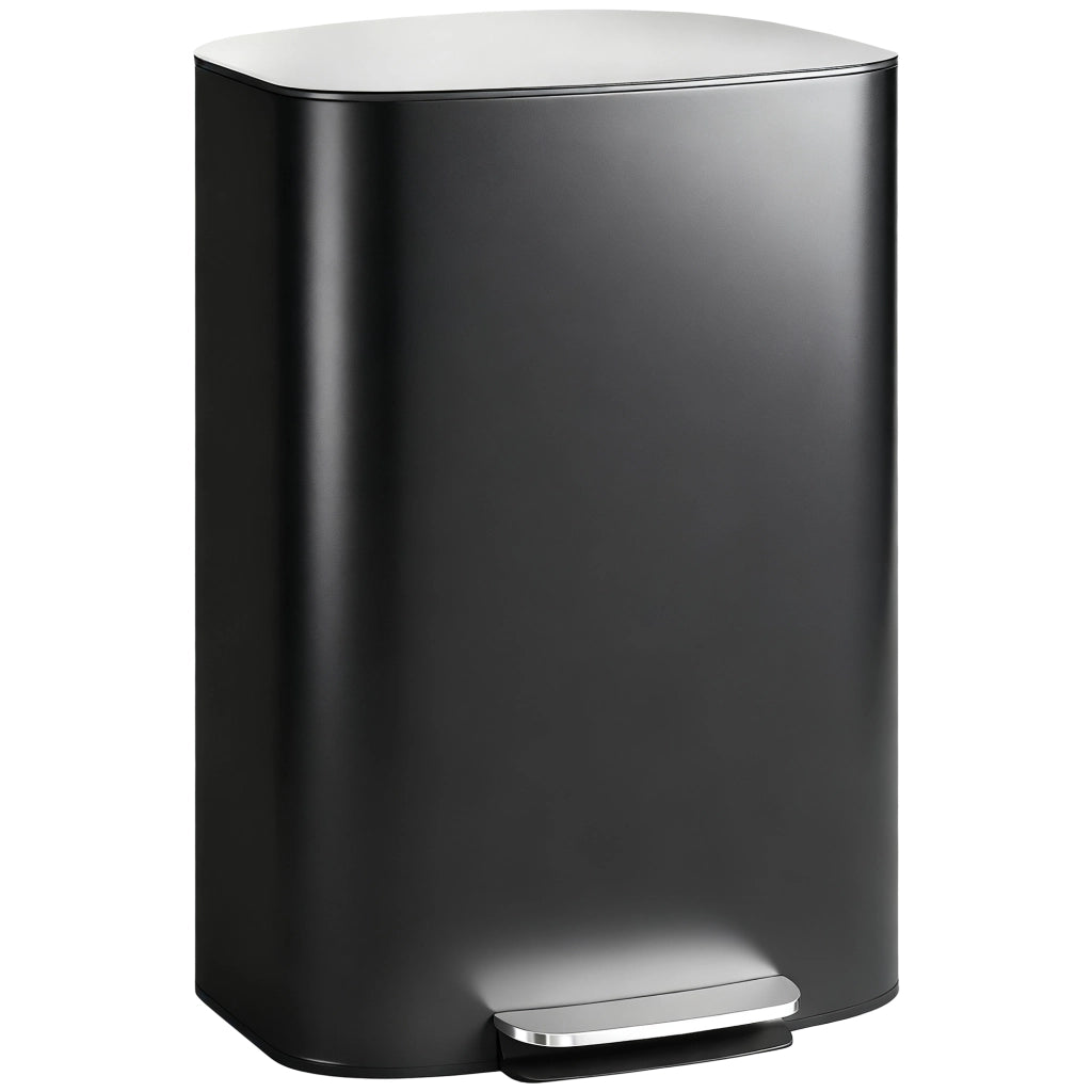 Pattumiera da Cucina 50L ¨C zephmum ¨C Nero 45.1x36.5x62.6cm