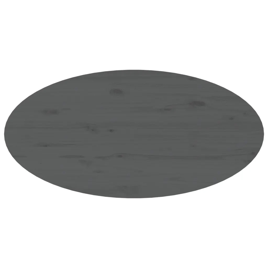 Tavolino da Salotto Grigio 80x40x35 cm Legno Massello di Pino 822349