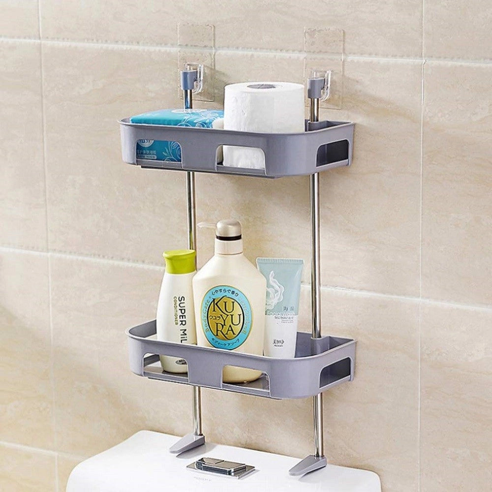 Trade Shop - Scaffale Per Wc Bagno Doccia A Parete Organizer Articoli Da Toeletta A 3 Ripiani -