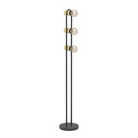 Piantana Vintage Chieveley Acciaio Nero 3 Luci E27