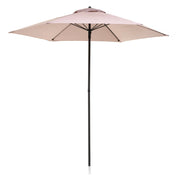 Ombrellone da Giardino Ø2,4 m Palo Ø32 mm in Ferro Telo in Poliestere Garden Grigio Chiaro