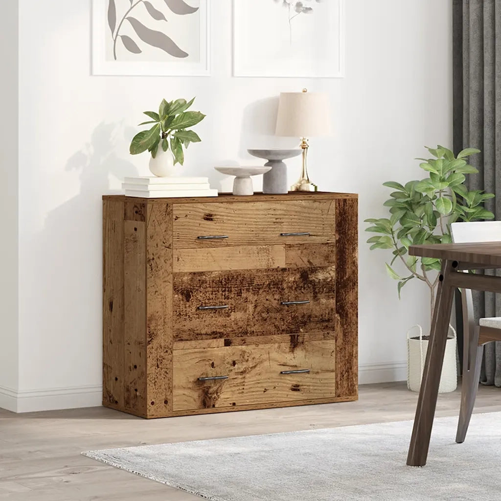 Credenza | Madia | Buffet da pranzo | Armadio da pranzo Legno Vecchio 80x33x70 cm in Truciolato