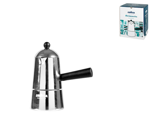 Caffettiera in alluminio carmencita manico nero tazze 1
