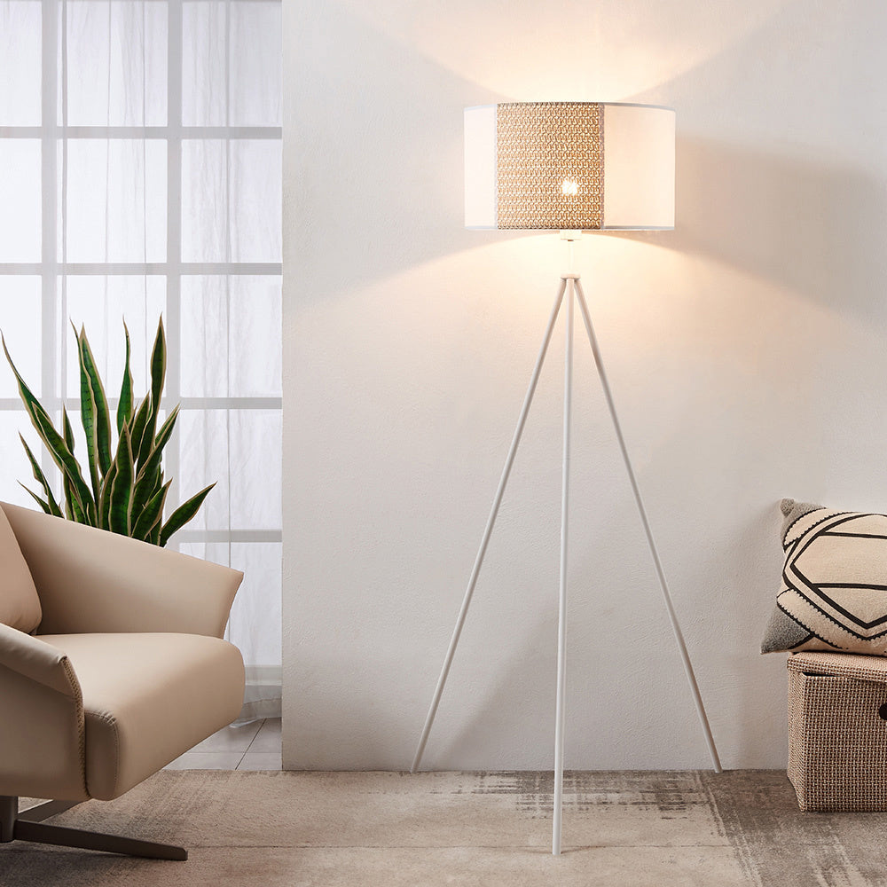 Piantana Contemporanea Arnhem 1 Luce Acciaio Bianco