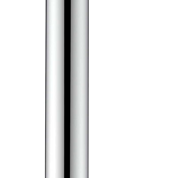 Braccio doccia a soffitto tondo 20 cm con fissaggio rinforzato