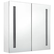 Mobile bagno con specchio LED bianco lucido 62 x 14 x 60 cm bianco lucido 02_0006583
