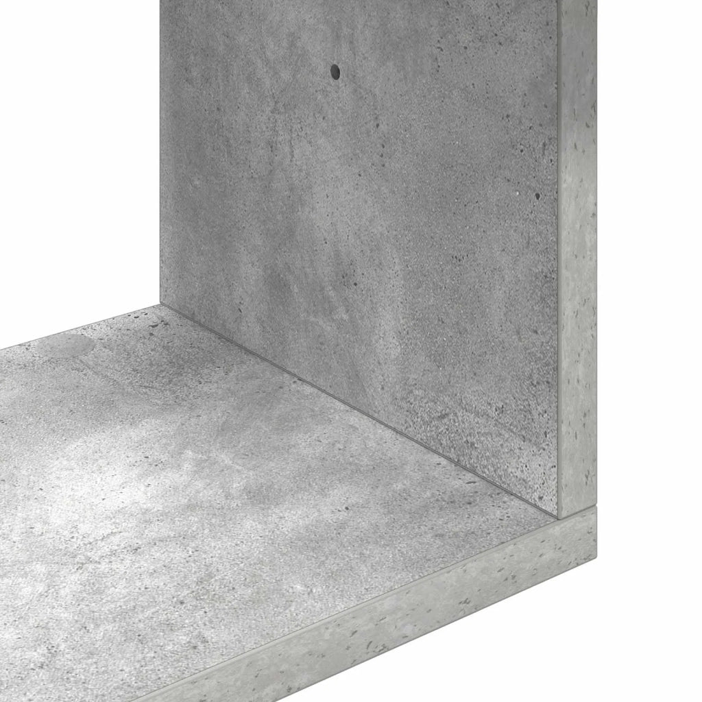 Scaffale da parete A parete Grigio Cemento 32 x 21 x 107 cm 8012135