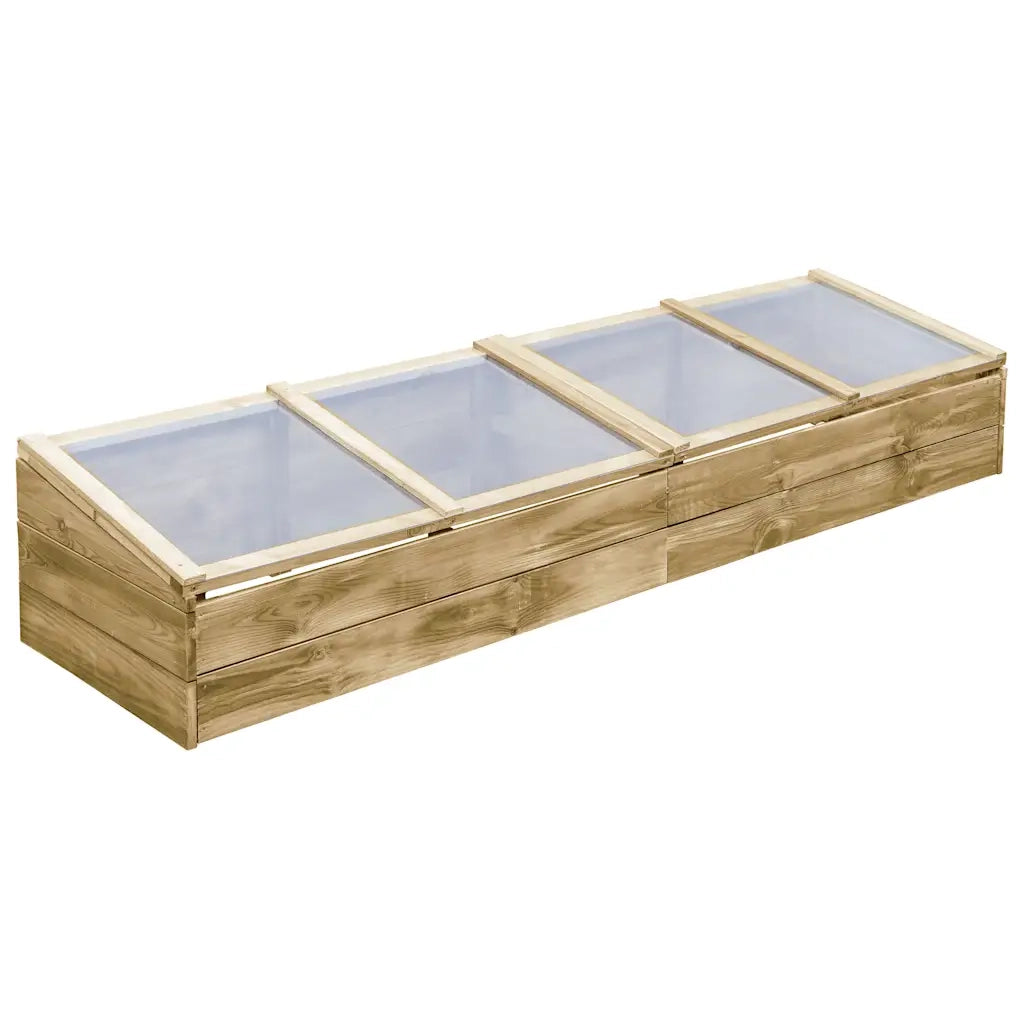 Serre 2 pz in Legno di Pino Impregnato 200x50x35 cm 3055328