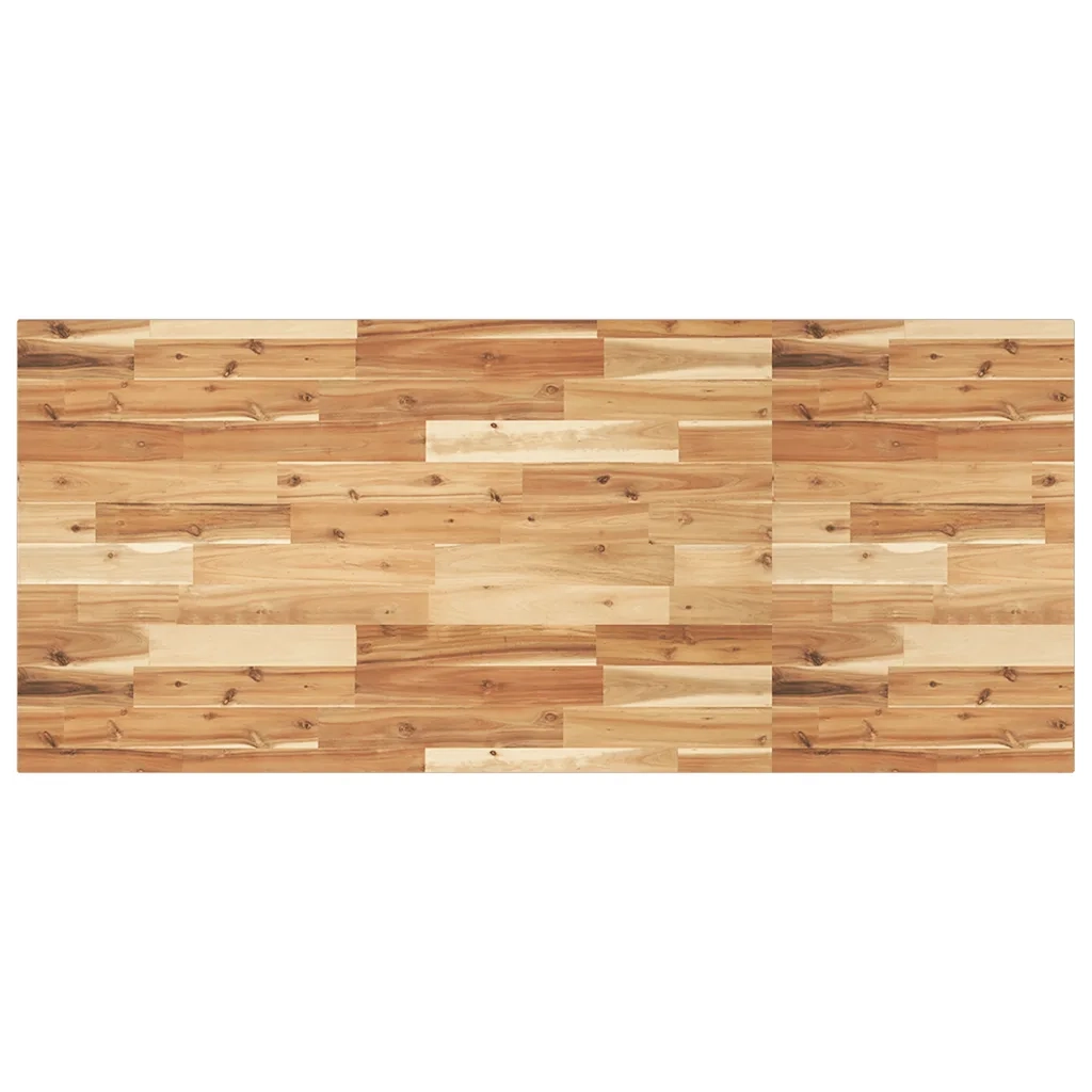 Piano Tavolo | Superficie Tavolo | Piano Scrivania Rettangolare 140x60x2cm Legno Massello di Acacia