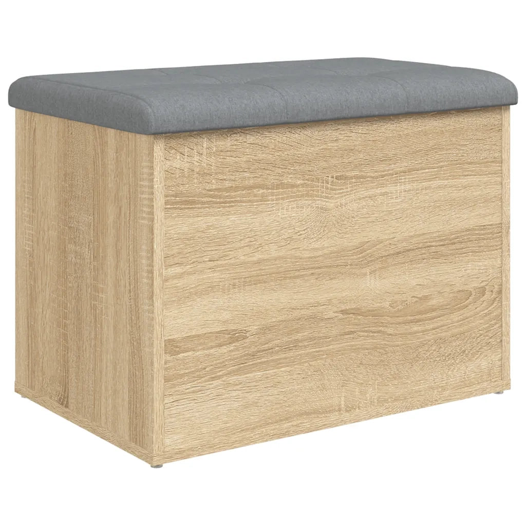 Panca Contenitore Rovere Sonoma 62x42x45 cm Legno Agglomerato