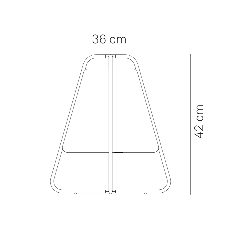 Lampada Led Teepee Zafferano Ricaricabile - Touch, da Interno ed Esterno IP65, Design Moderno Senza Fili Bianca