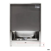 Lavello professionale acciaio inox paraspruzzi Lavamani con comando a ginocchio