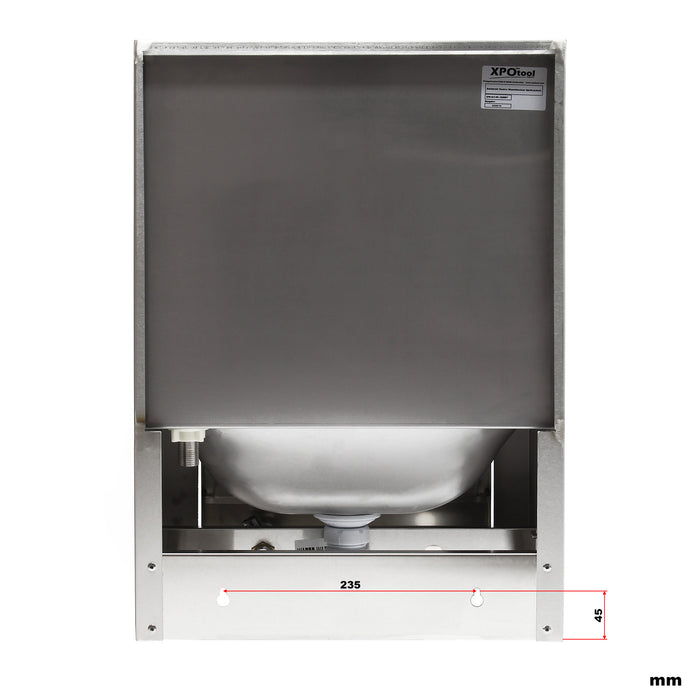 Lavello professionale acciaio inox paraspruzzi Lavamani con comando a ginocchio