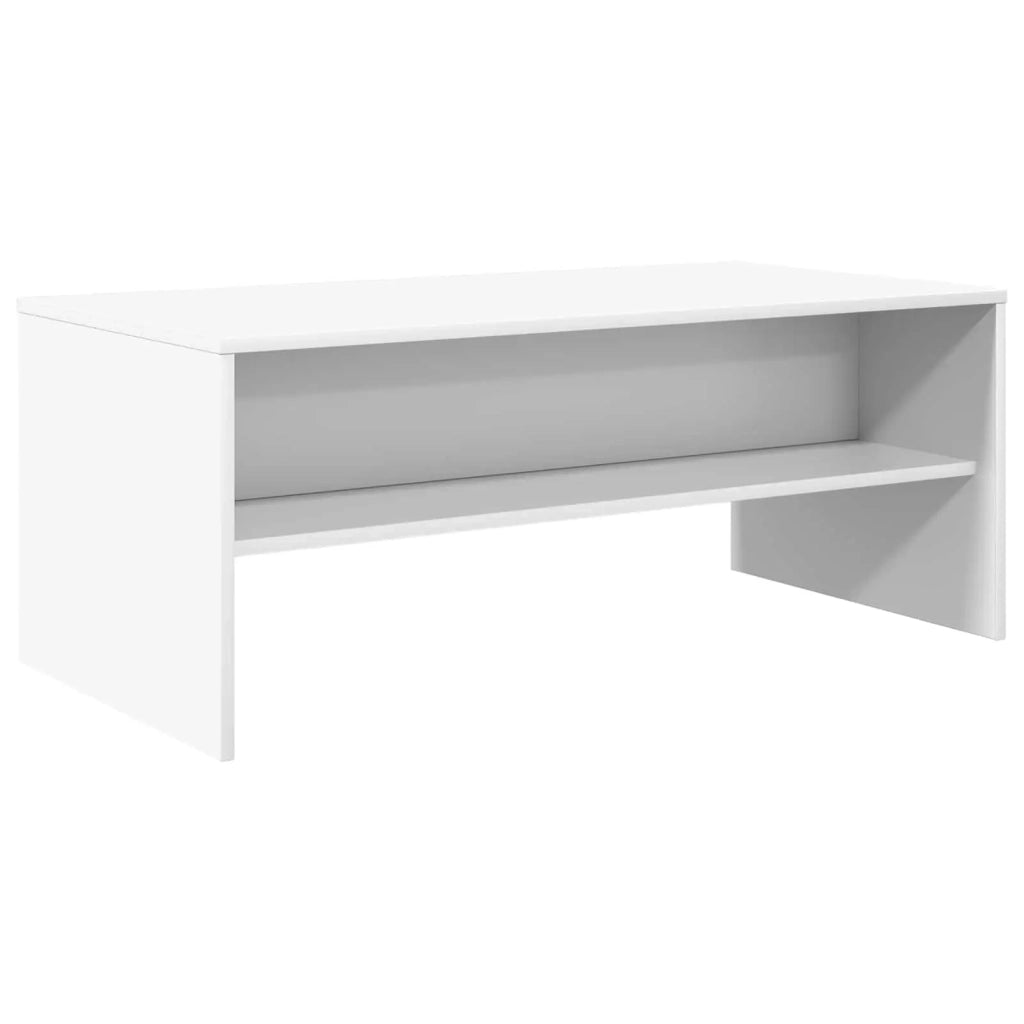 Tavolino da salotto | Tavolino da caff¨¨ | Tavolino da Soggiorno Bianco 100 x 50 x 40 cm Legno multistrato