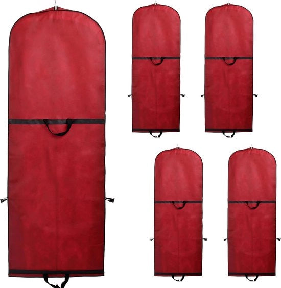Set di 5 borse per abbigliamento, tessuto respirante, borse per abbigliamento, protezione per abbigliamento