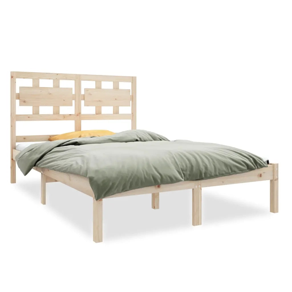 Giroletto-Struttura Letto in Legno Massello 120x190 cm Small Double 889645