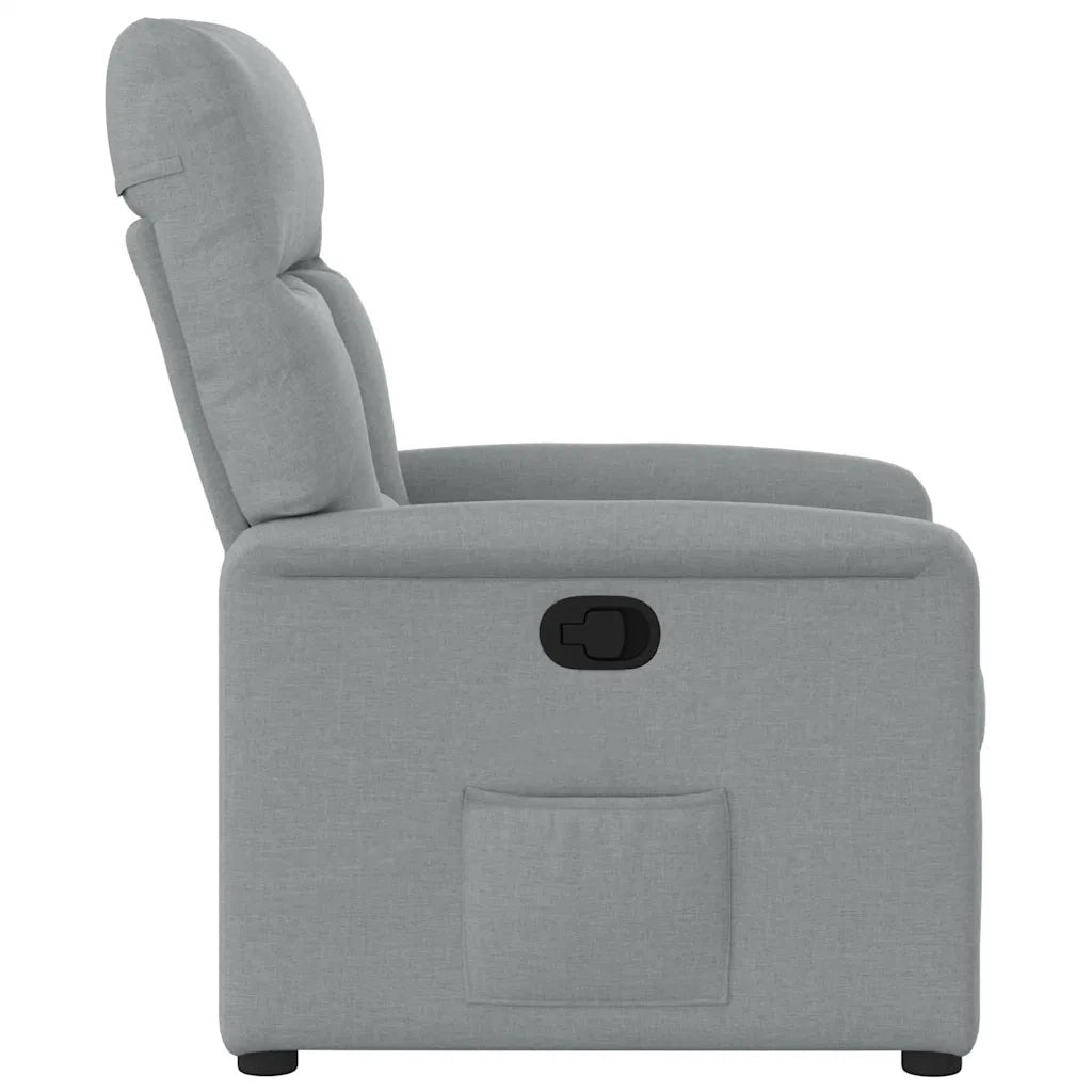 Poltrona Reclinabile in Tessuto Grigio Chiaro 4015542