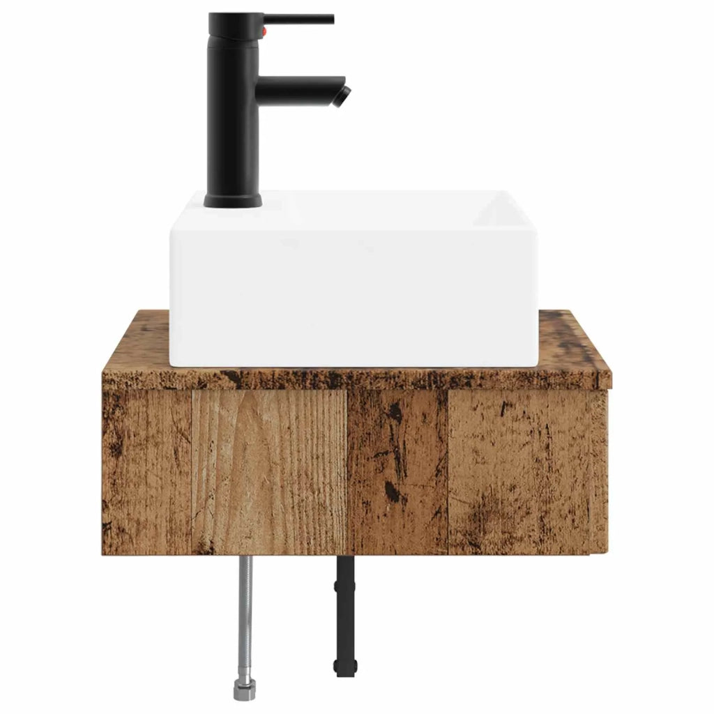 Lavabo da Parete Legno antico 40 x 41 x 39 cm CFW8195640