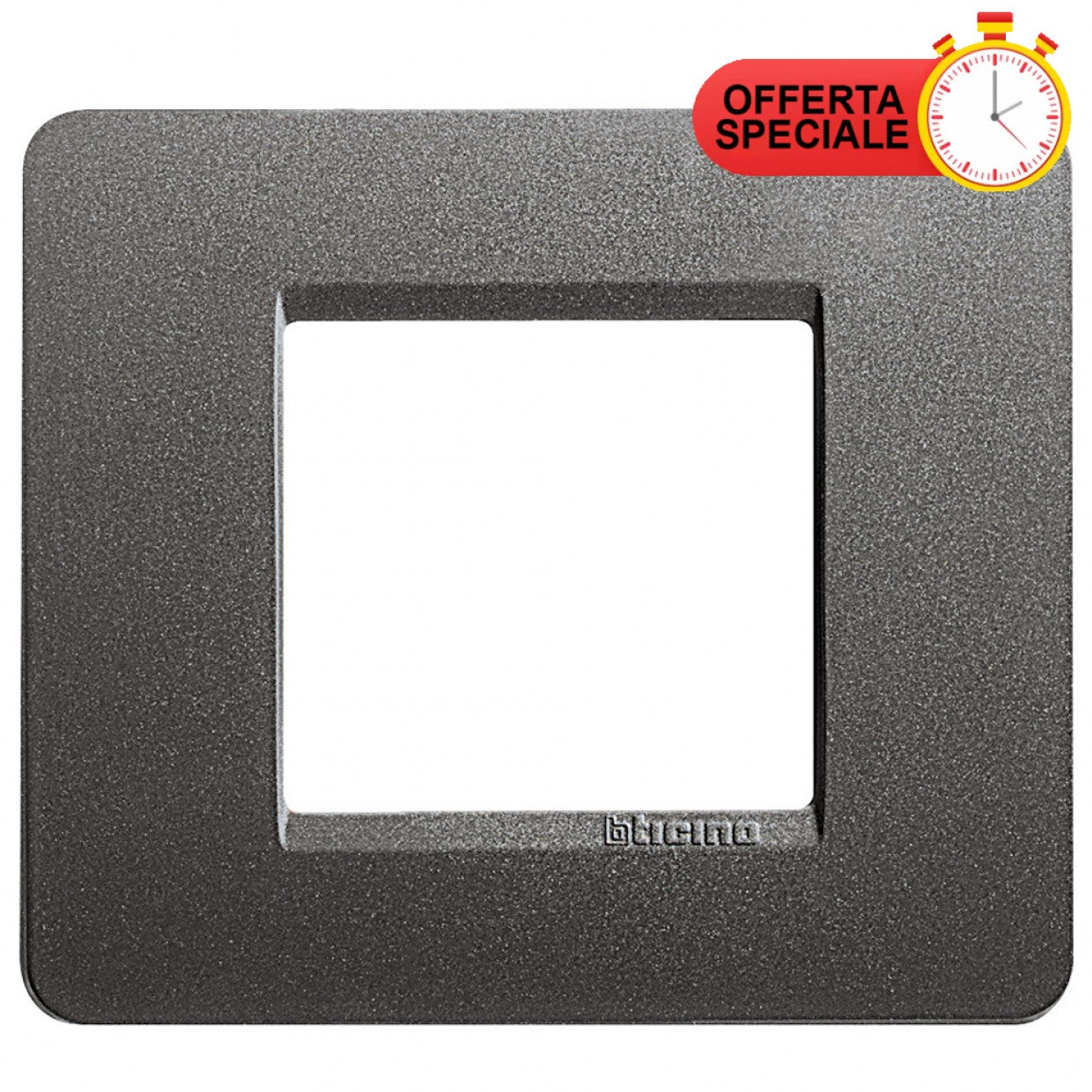 BTicino Matix Placca 2 Posti Iron AM4802IR