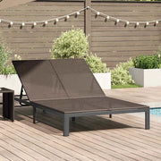 Lettino da Sole Marrone 206 x 115 x 75 cm polyrattan 42004132