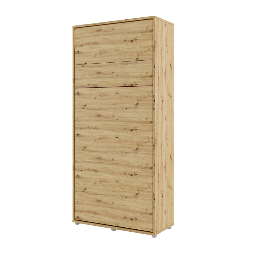 Lenart bed concept letto da parete verticale cm101x46-228x217H Rovere