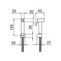 Duplex idroscopino quadro flex 150 cm con supporto