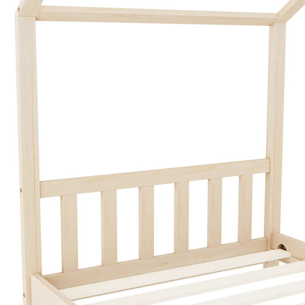 Giroletto per Bambini-Struttura Letto Bambini in Legno Massello di Pino 90x200 cm 758534