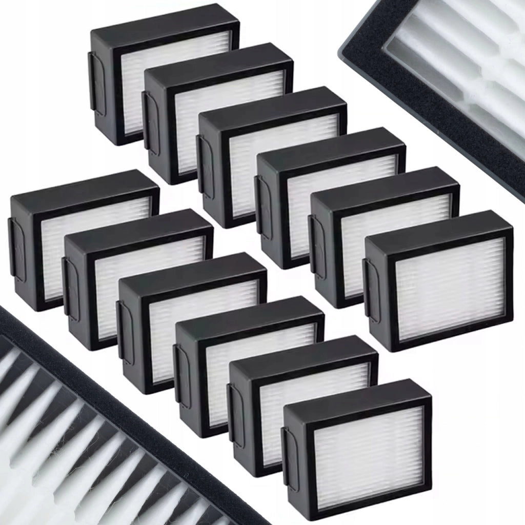 Filtro HEPA di Ricambio per iRobot Roomba E5 E6 I3 I7 I8 J7 – Set 12 Pezzi | Alta Efficienza