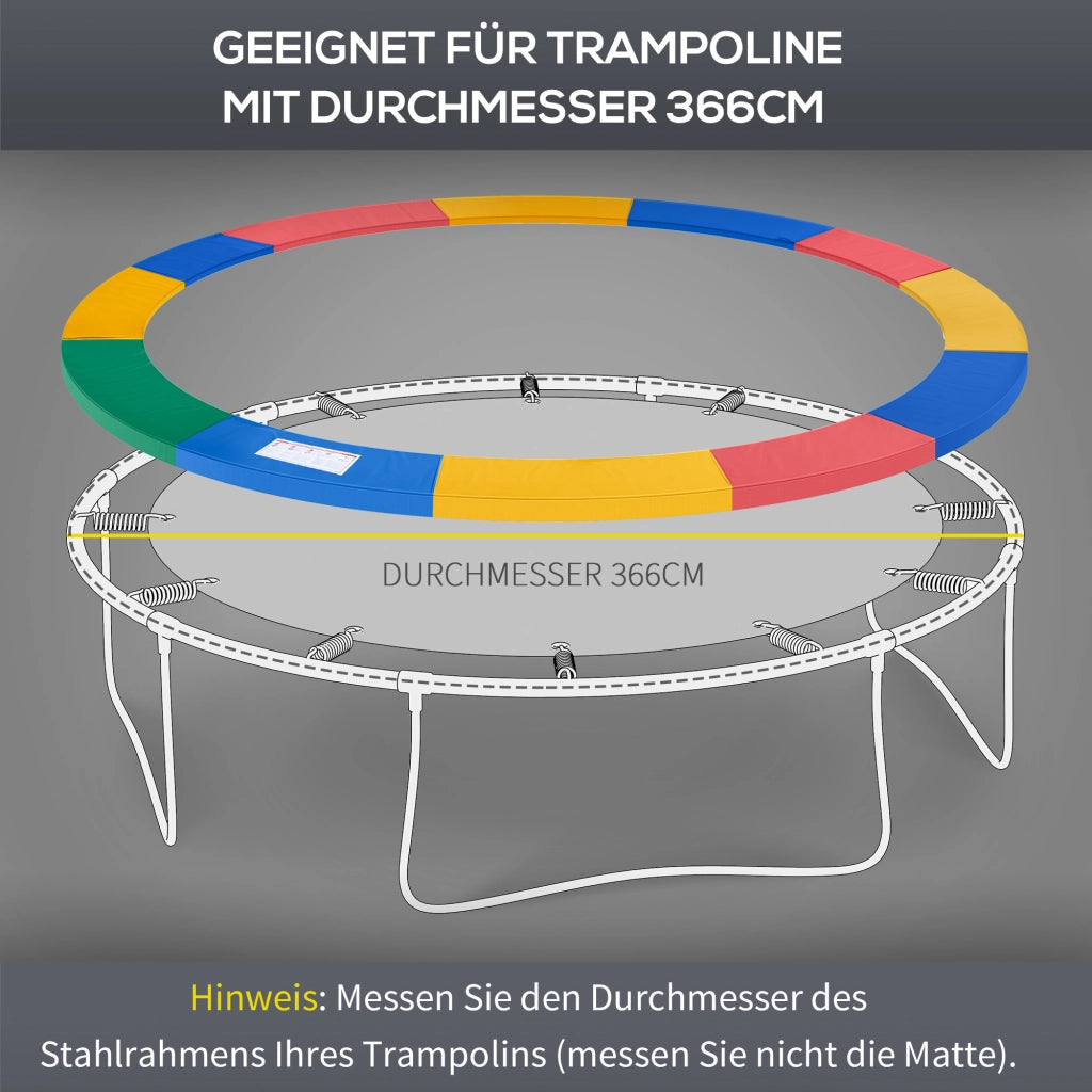 Copertura per Trampolino ¨C zephmum ¨C ?366cm, Rosso+Giallo+Blu