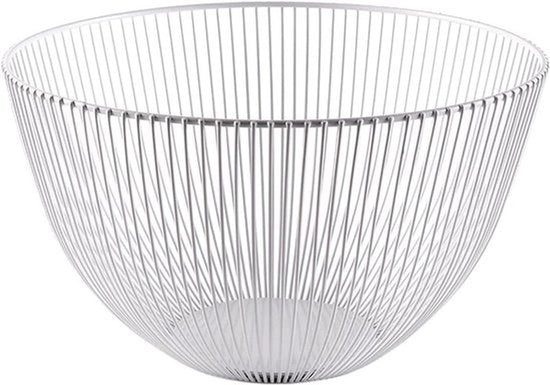 Piatto per frutta e verdura - Forma rotonda - Piatto per servire - Decorativo - Adatto alla cucina - Bianco.