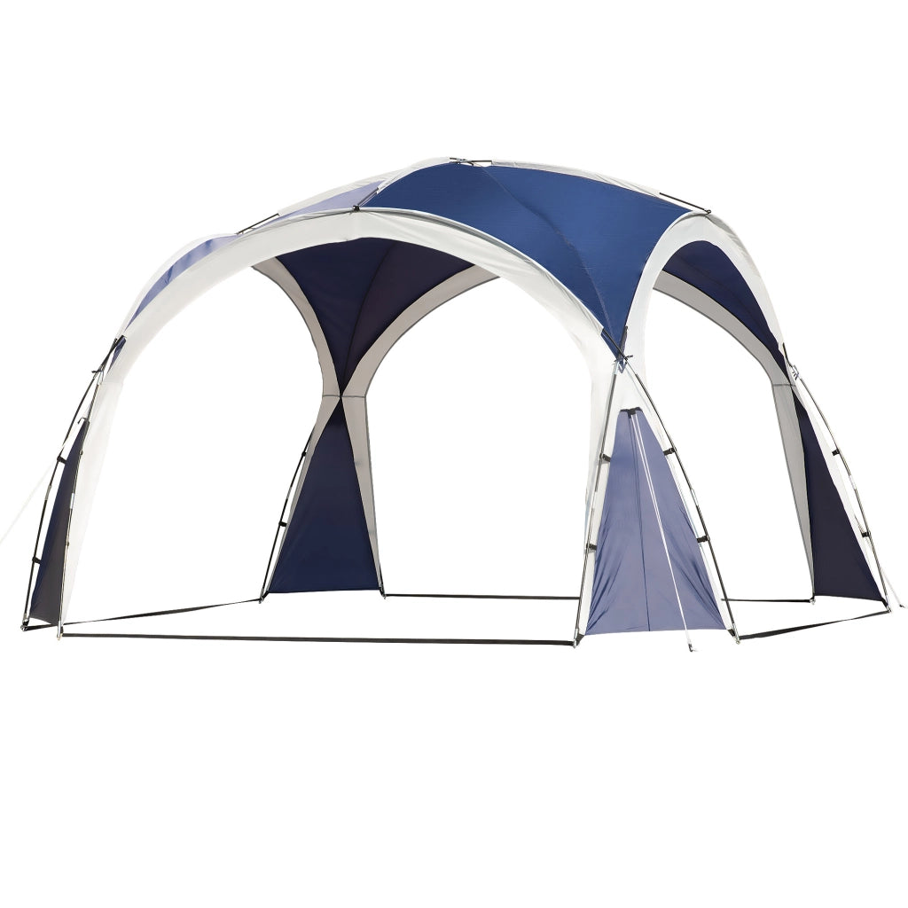 Toldo da Giardino Pieghevole 3.5x3.5 m ¨C Zephmum ¨C Blu Impermeabile con Protezione UV
