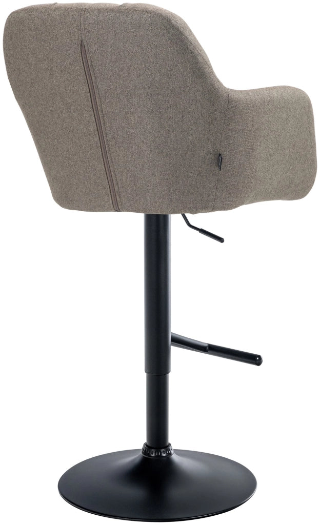 Barhocker Natoma Stoff schwarz