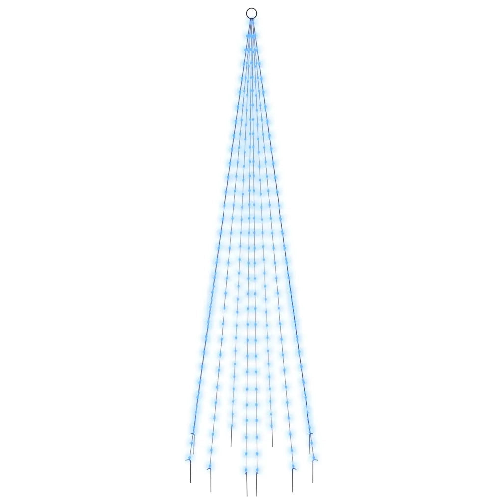 Albero di Natale Pennone Blu 310 LED 300 cm