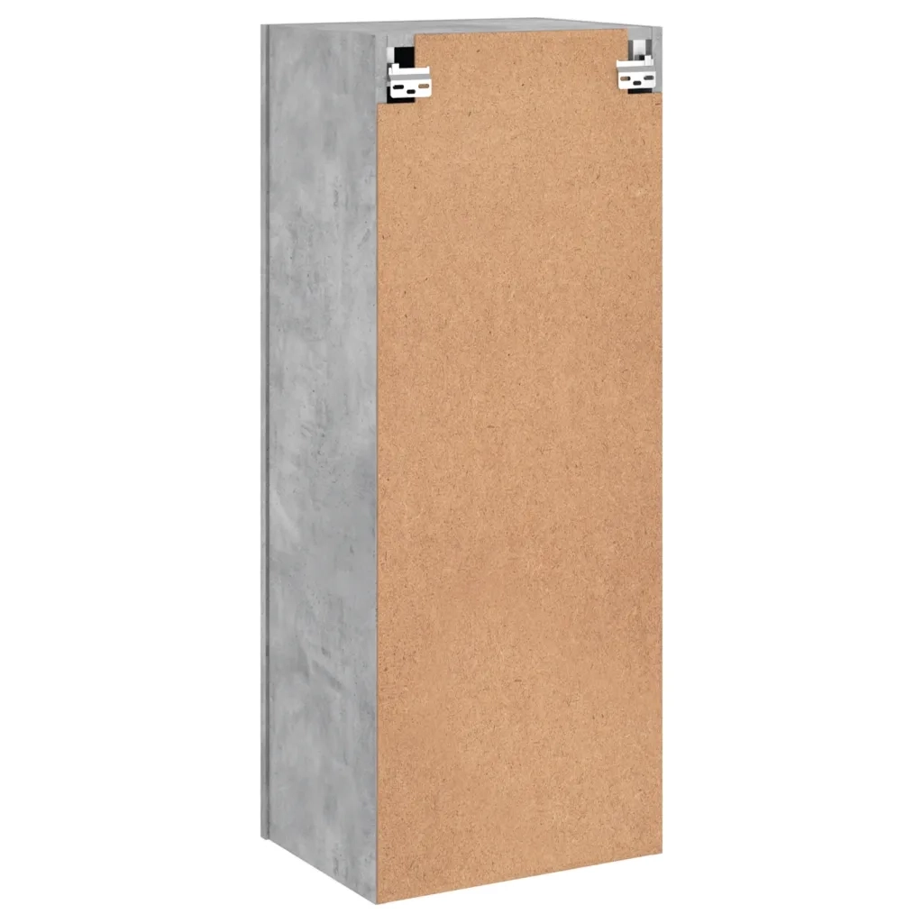 Mobile TV Parete | Armadietto TV | Mobile Porta TV Grigio Cemento 40,5x30x102cm Legno Multistrato