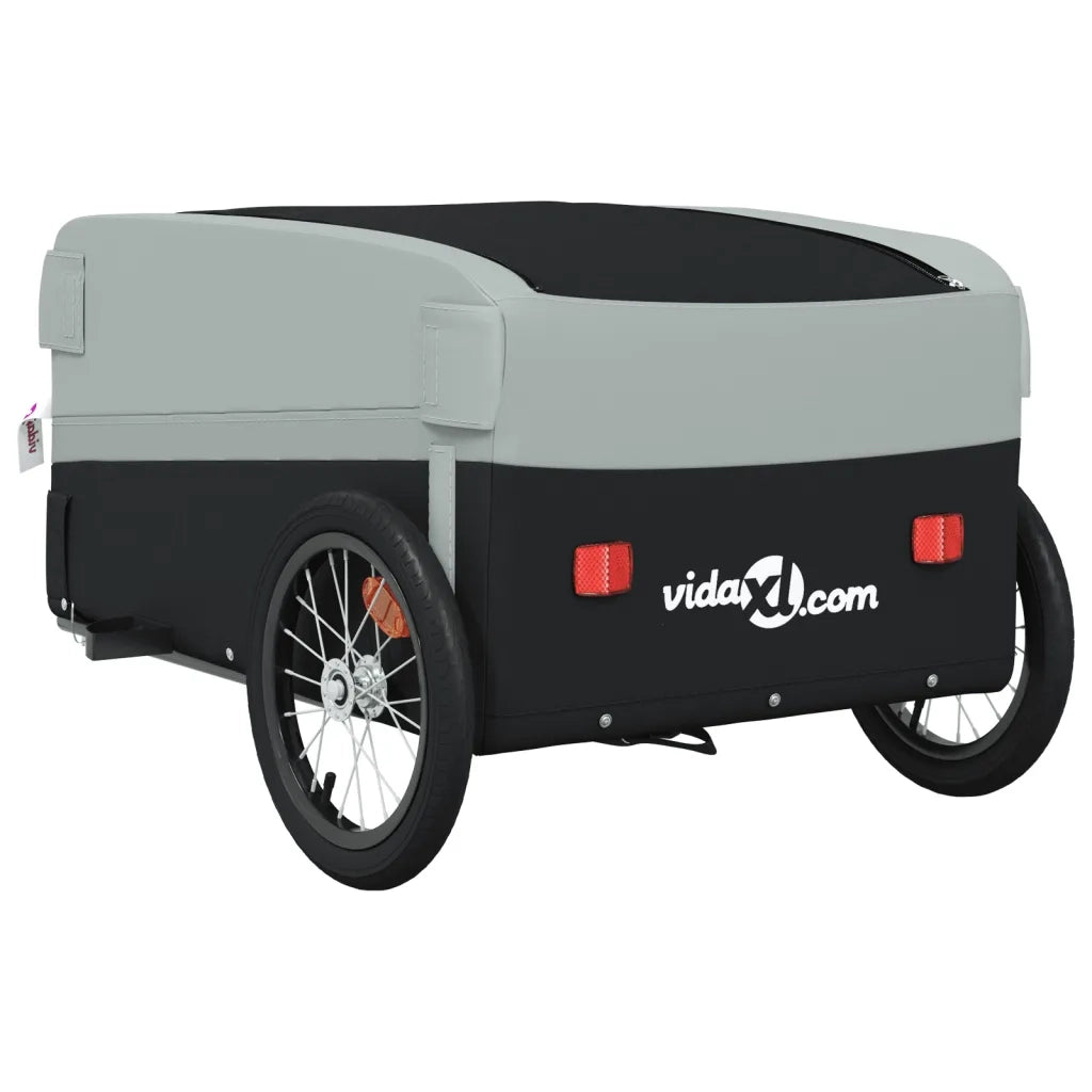 Rimorchio da Bici Nero e Grigio 45 kg in Ferro CFW1322847