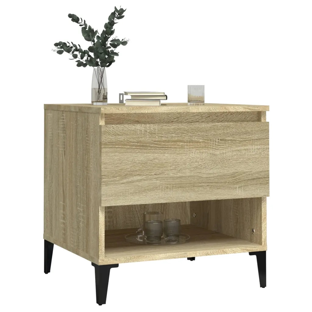 Tavolino Rovere Sonoma 50x46x50 cm in Legno Multistrato 819554