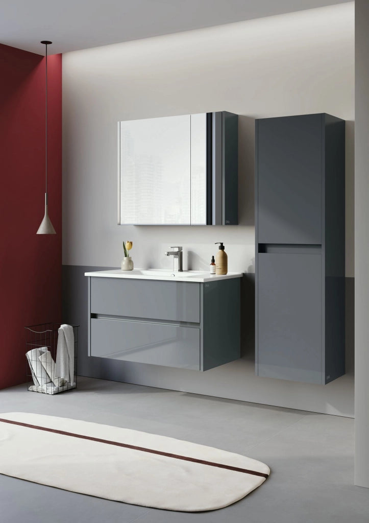 Mobile da bagno "Arno 40" - 40 x 27 x 138 cm - Antracite