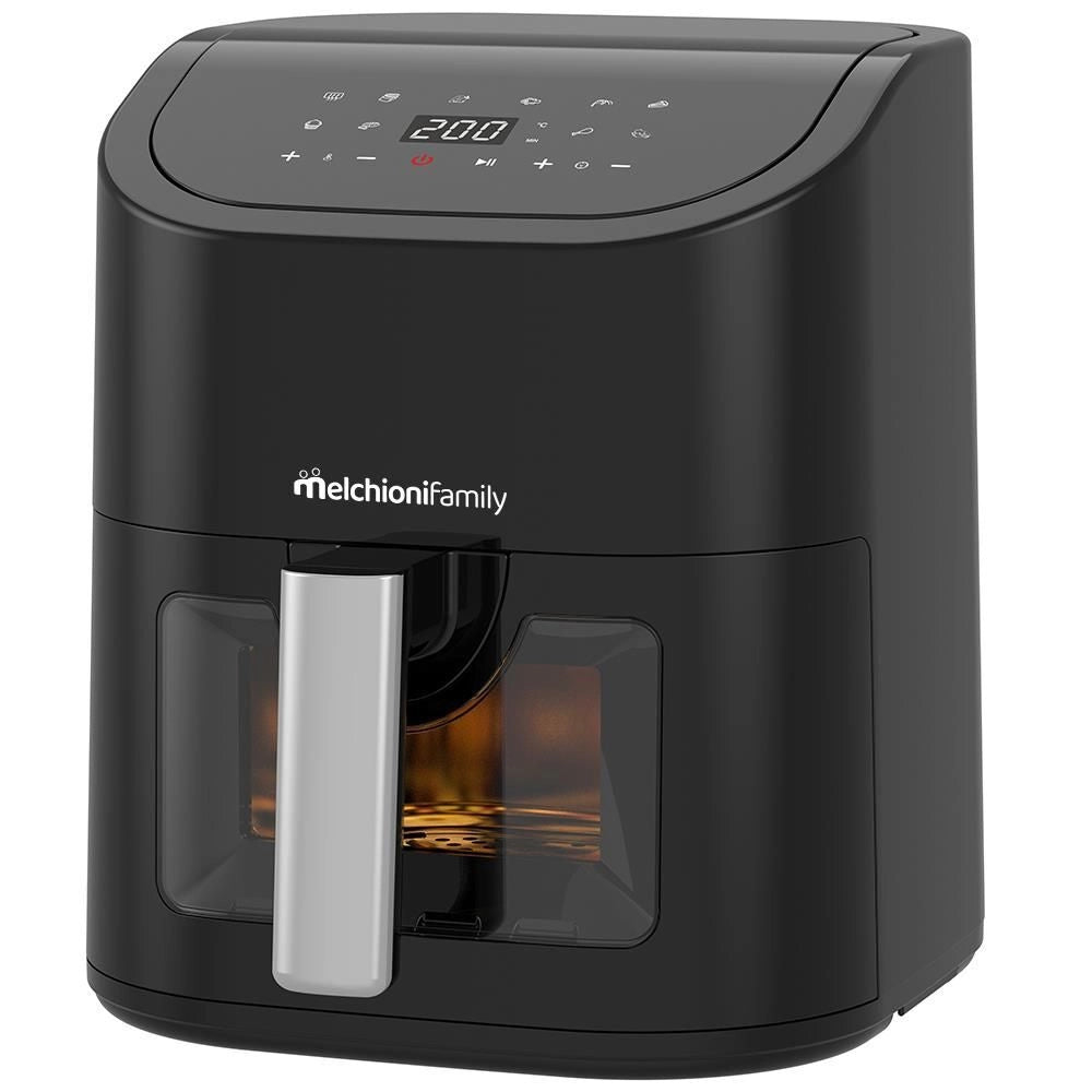 Melchioni 118340027 friggitrice Singolo 5,2 L 1700 W Friggitrice a basso contenuto di grassi Nero, Bianco
