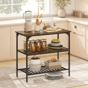 REGGIPANE da cucina 100x50x90 cm Legno Marrone Rustico