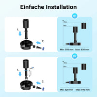 Skimmer di superficie CSP-40 per laghetti fino a 40 m², altezza regolabile 650–850 mm